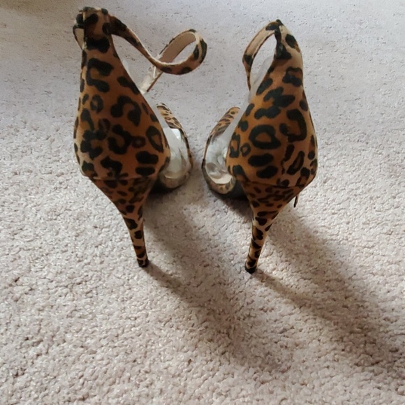 Leopard Print See Through Heel - Picture 4 of 4